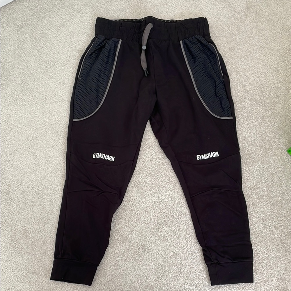 Gymshark Black Tapered Sweatpants